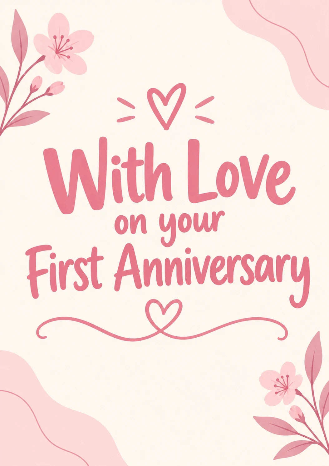 Anniversary - Personalised Card — with punch holes