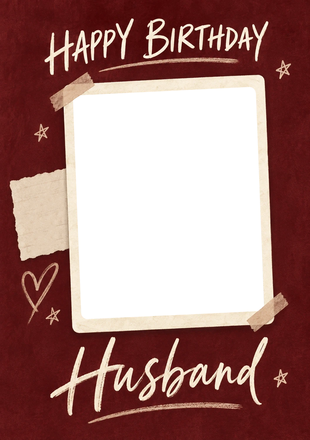 Birthdays - Personalised Card — with punch holes