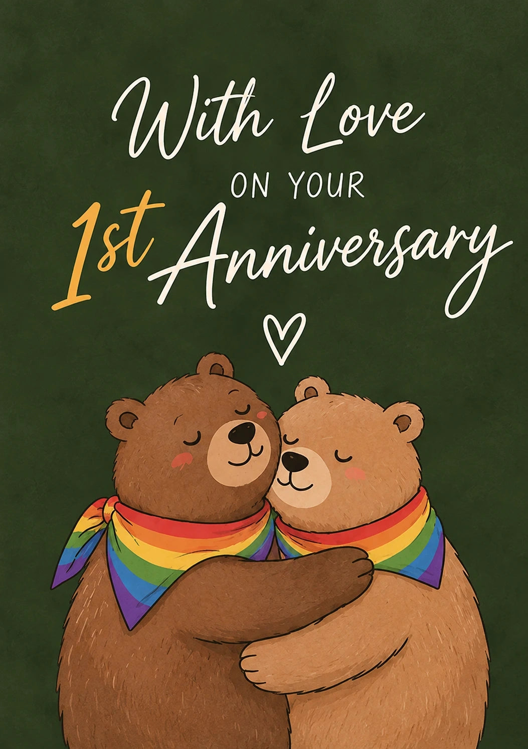 Anniversary - Personalised Card — with punch holes