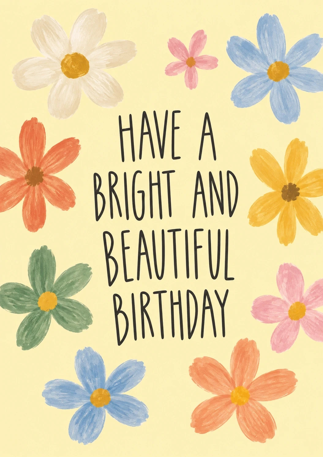 Birthdays - Personalised Card — with punch holes