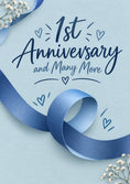 Load image into Gallery viewer, Anniversary - Personalised Card — with punch holes
