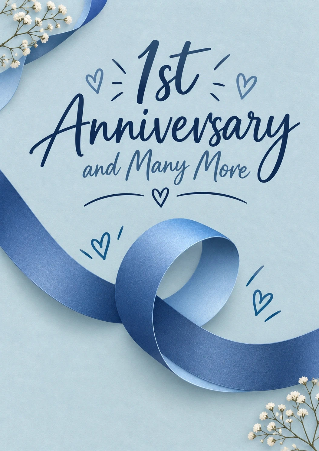 Anniversary - Personalised Card — with punch holes