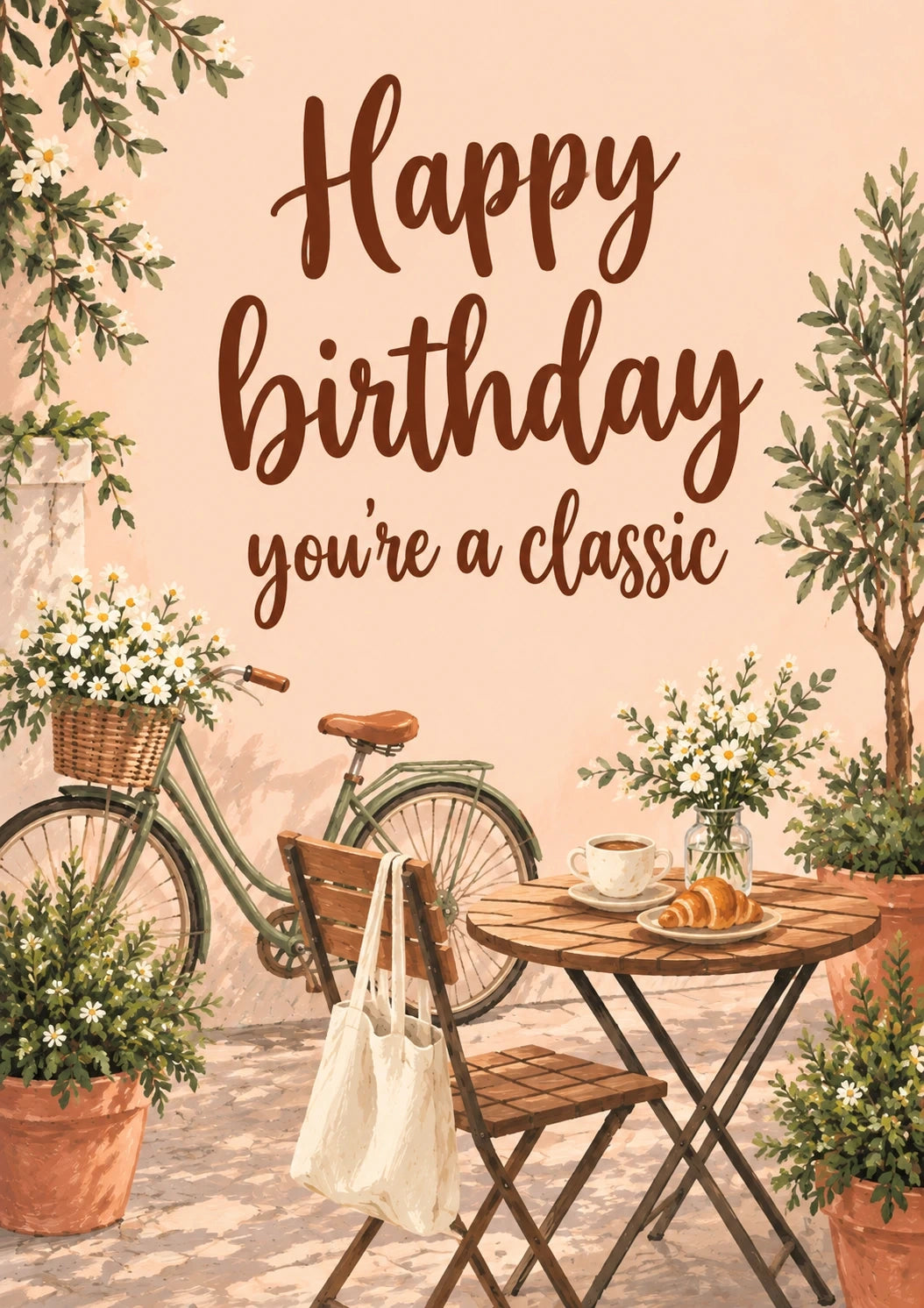 Birthdays - Personalised Card — with punch holes
