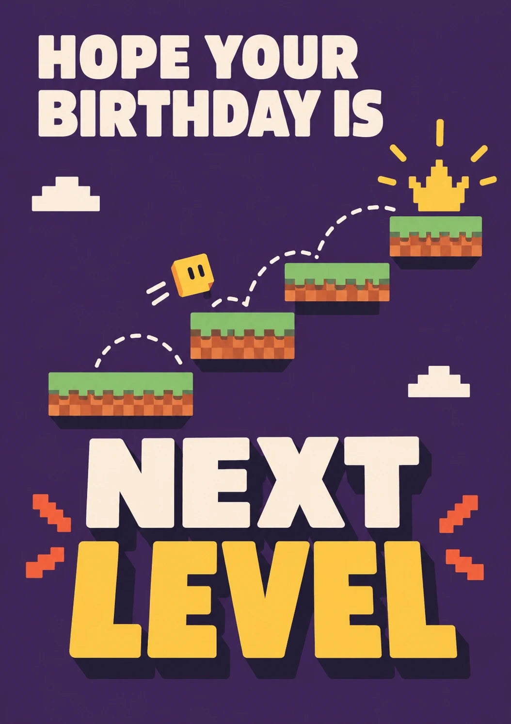 Birthdays - Personalised Card — with punch holes