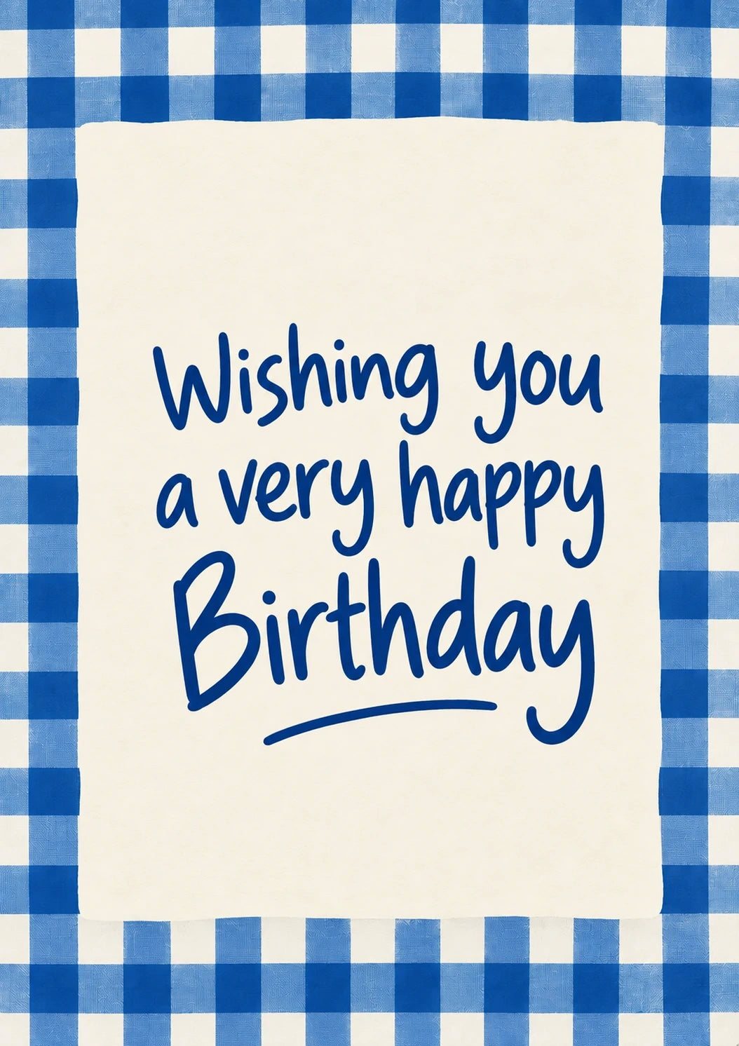 Birthdays - Personalised Card — with punch holes