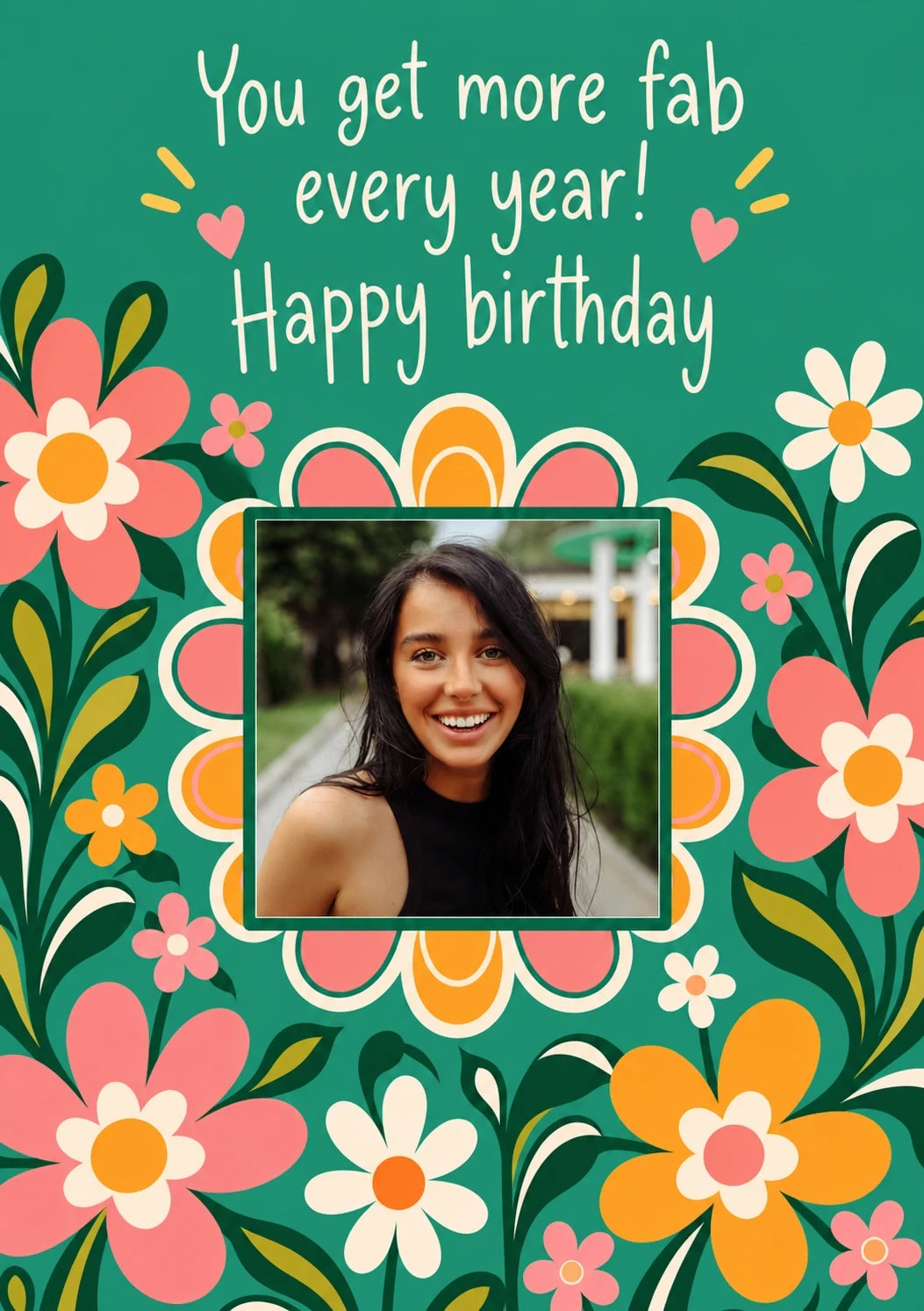 Birthdays - Personalised Card — with punch holes