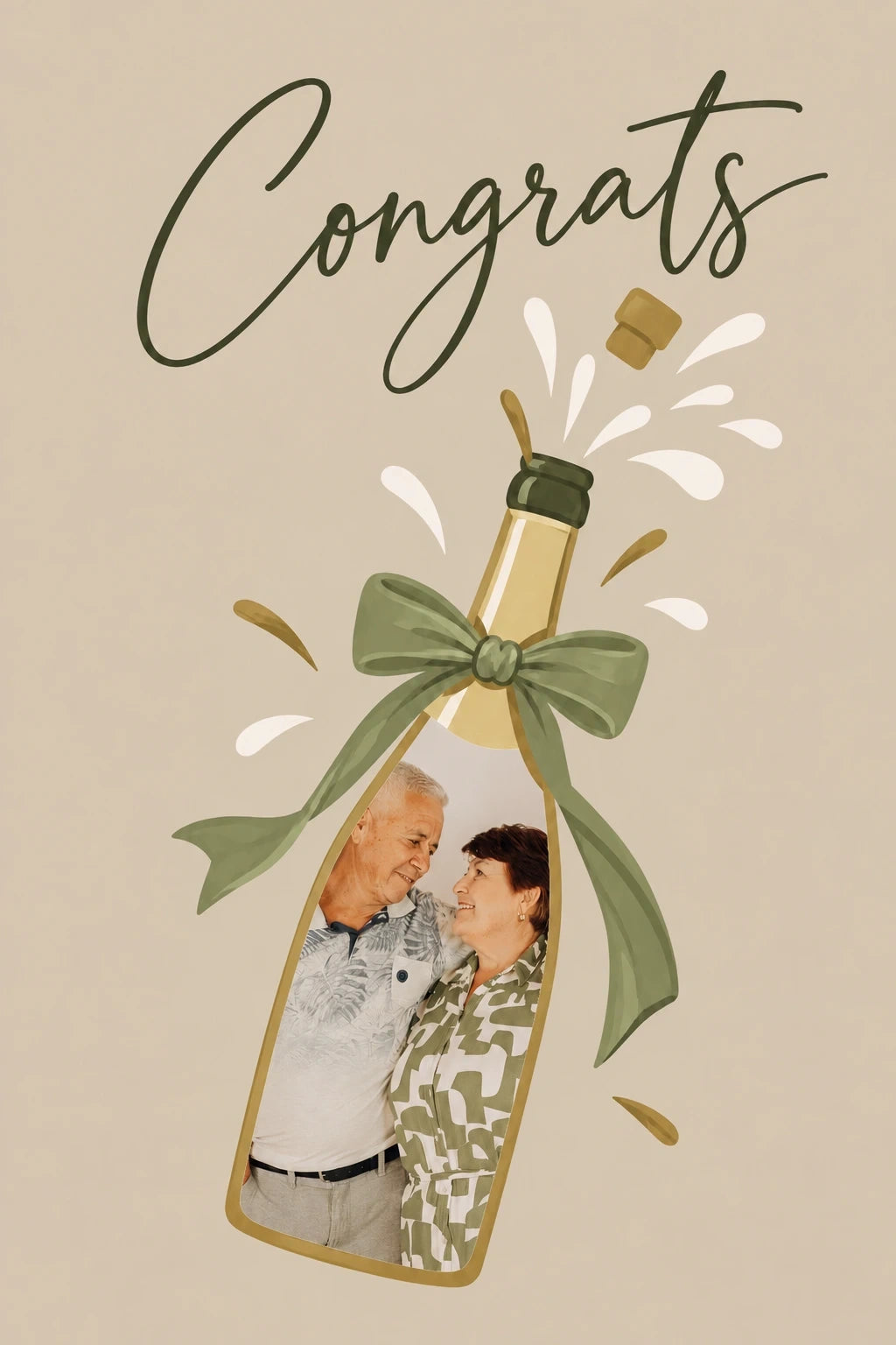 Weddings - Personalised Card — with punch holes