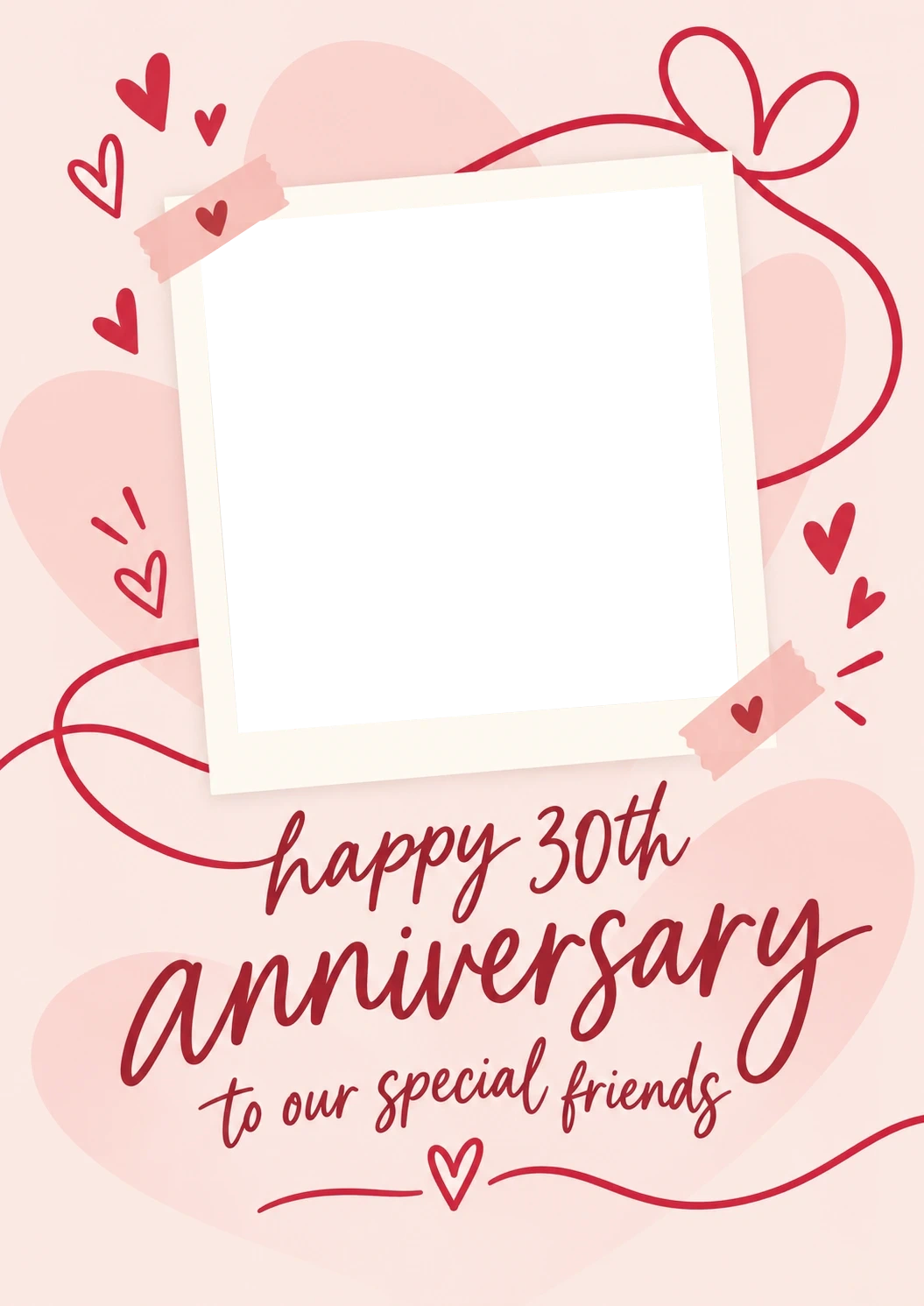 Anniversary - Personalised Card — with punch holes