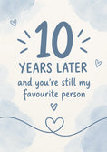 Load image into Gallery viewer, Anniversary - Personalised Card — with punch holes
