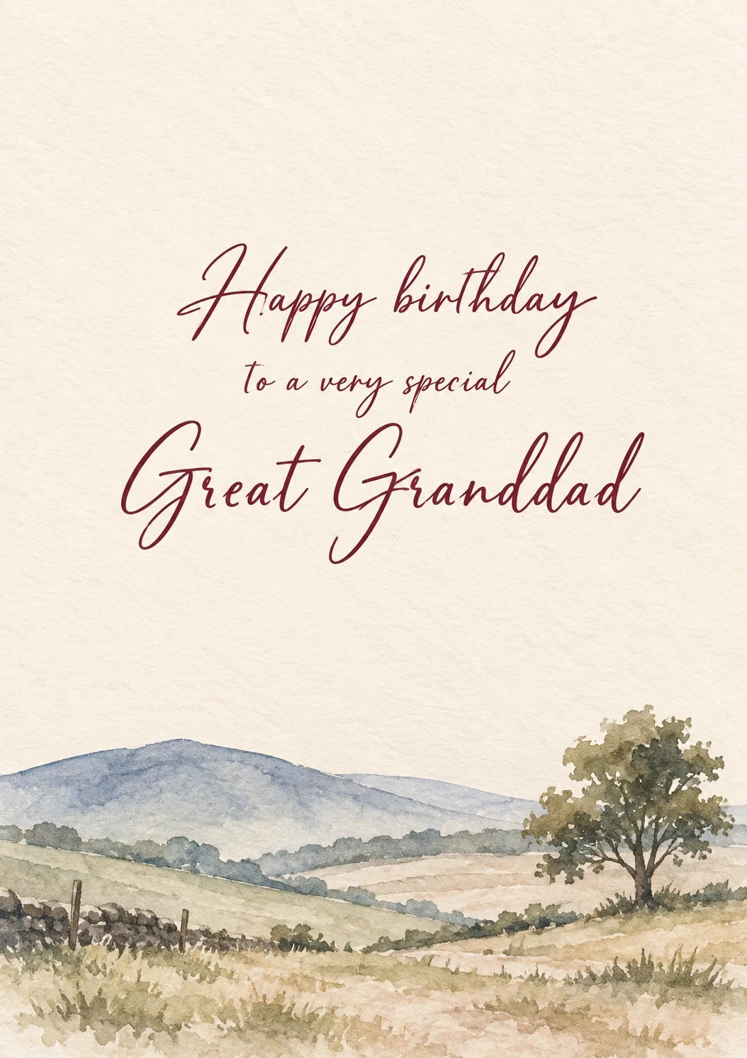 Birthdays - Personalised Card — with punch holes