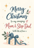 Load image into Gallery viewer, Christmas - Personalised Card — with punch holes
