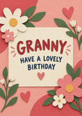 Load image into Gallery viewer, Birthdays - Personalised Card — with punch holes
