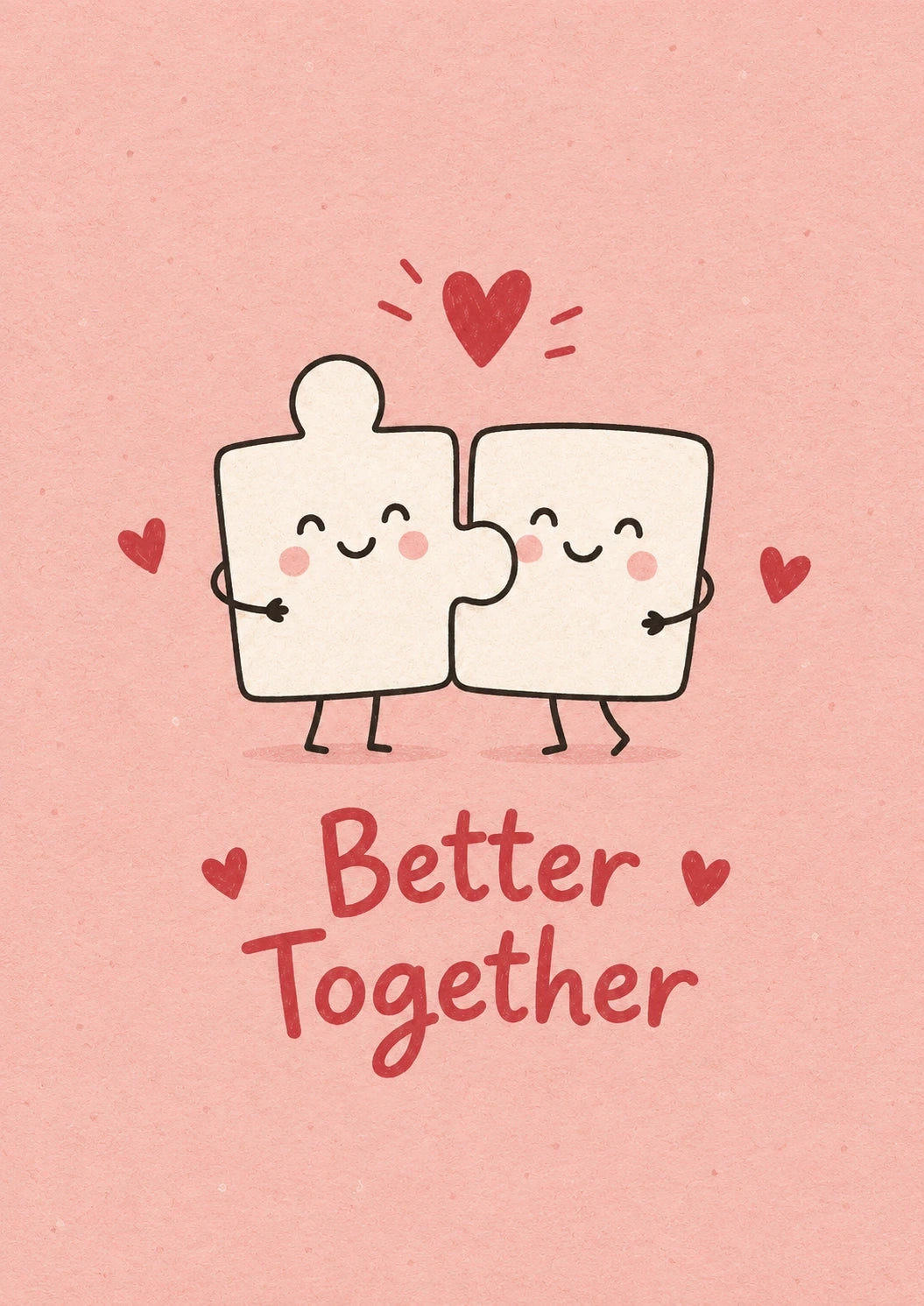 Valentine's day - Personalised Card — with punch holes