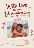 Load image into Gallery viewer, Anniversary - Personalised Card — with punch holes
