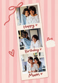 Load image into Gallery viewer, Happy Birthday Mum Photo Upload Birthday Card for Her

