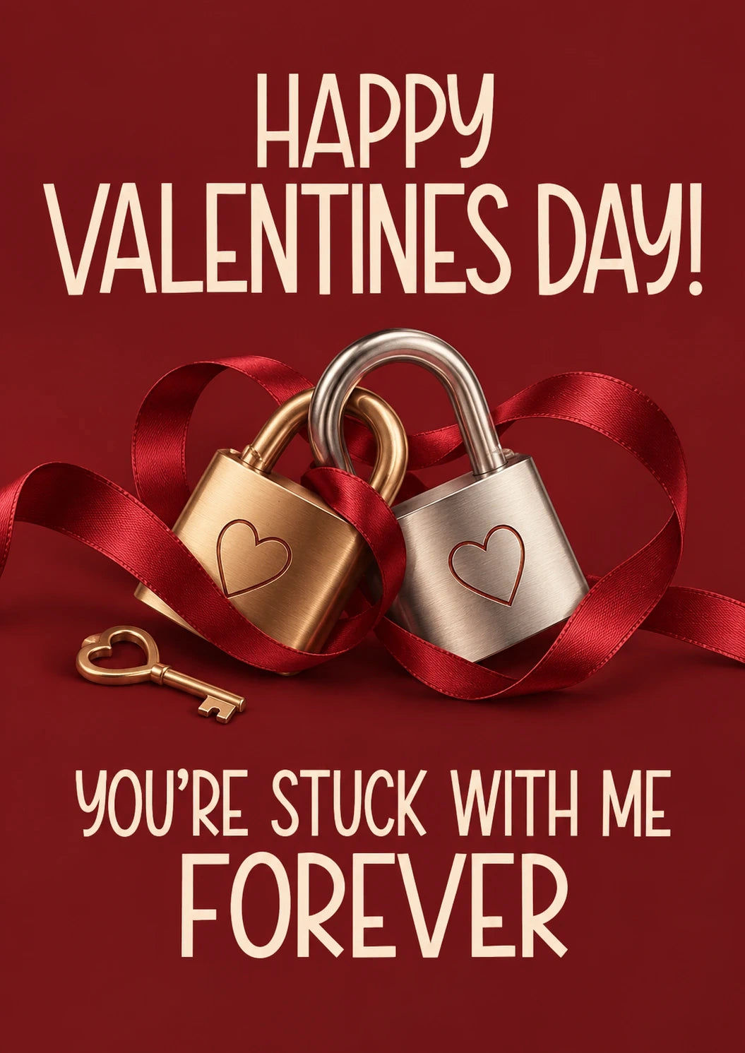 Valentine's day - Personalised Card — with punch holes