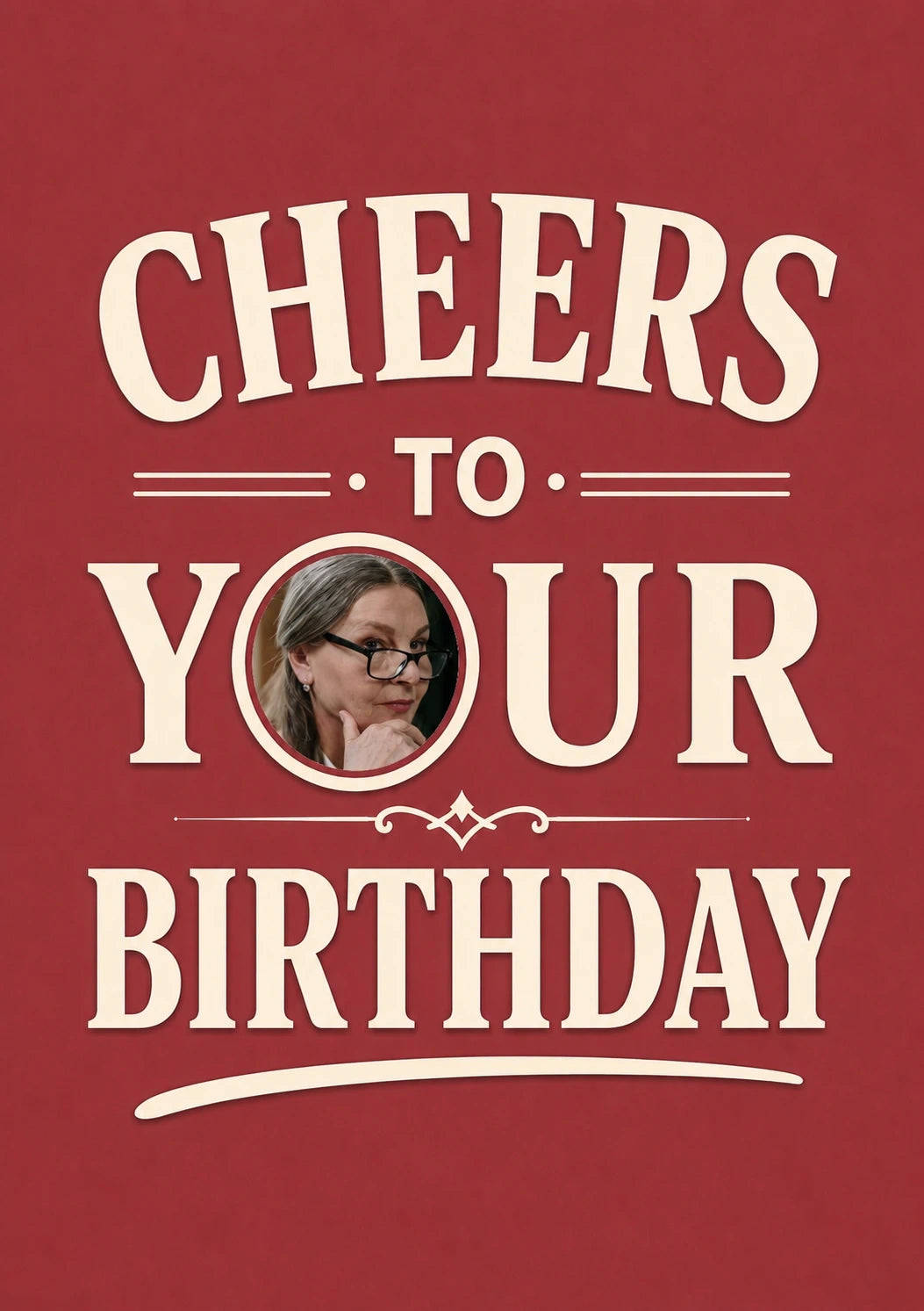 Birthdays - Personalised Card — with punch holes