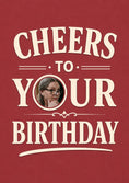 Load image into Gallery viewer, Cheers to Your Birthday Photo Upload Birthday Card
