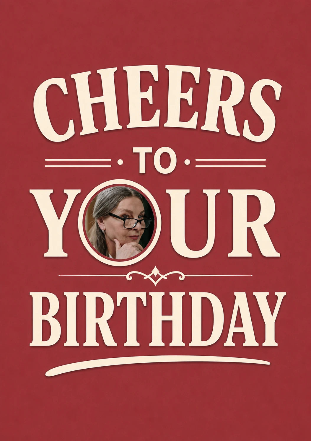 Cheers to Your Birthday Photo Upload Birthday Card