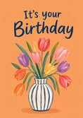 Load image into Gallery viewer, Colourful Tulip Bouquet 85th Birthday Card for Her
