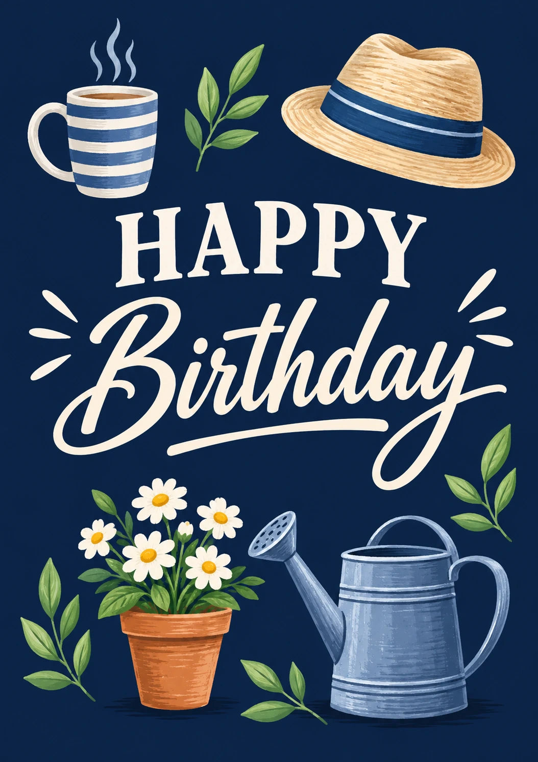 Garden Theme 85th Birthday Card for Him