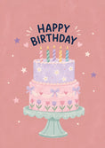 Load image into Gallery viewer, Birthdays - Personalised Card — with punch holes
