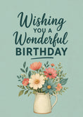 Load image into Gallery viewer, Vintage Floral Jug 70th Birthday Card for Her

