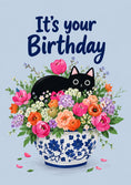 Load image into Gallery viewer, Birthdays - Personalised Card — with punch holes
