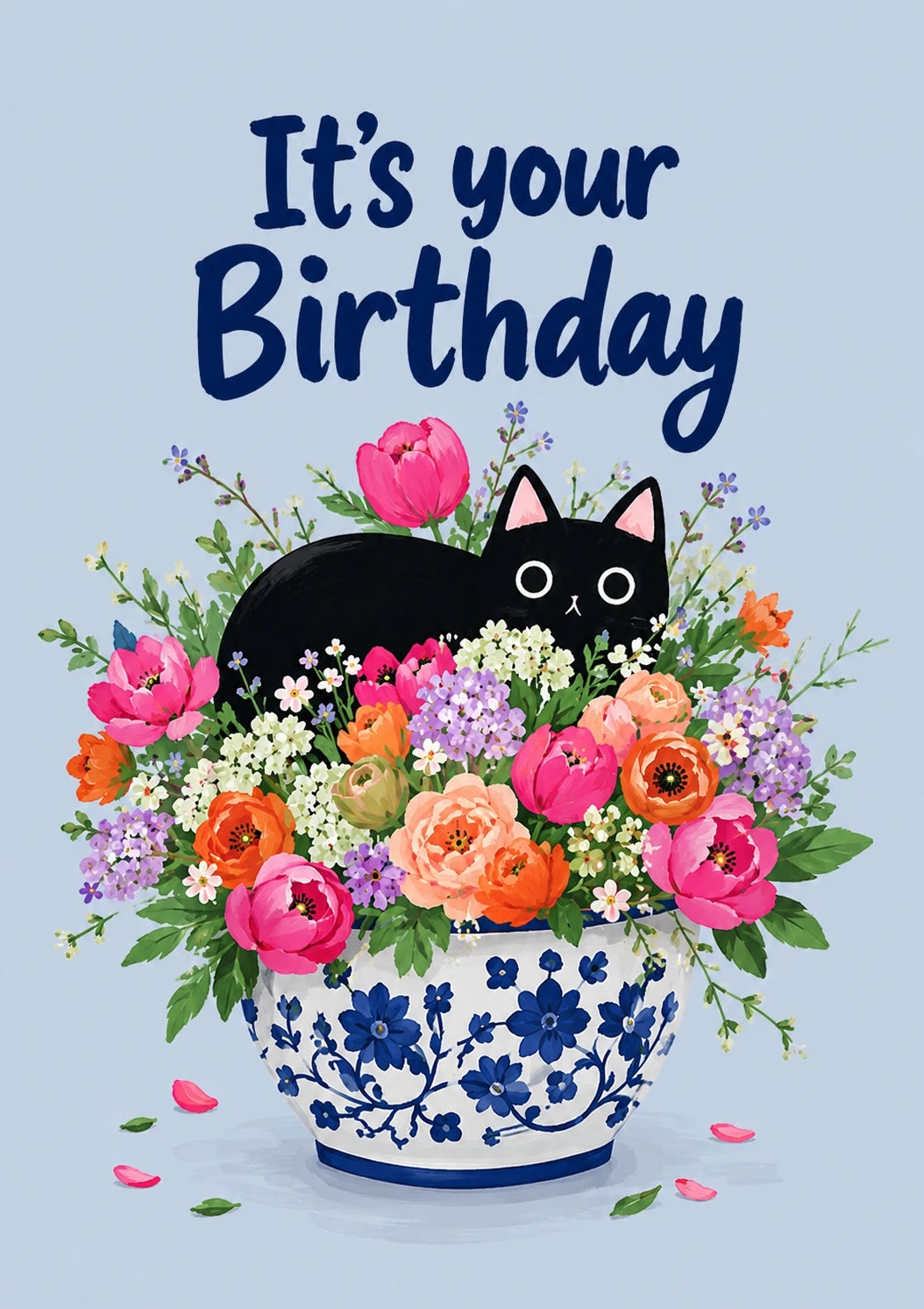 Birthdays - Personalised Card — with punch holes
