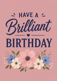 Load image into Gallery viewer, Navy Floral Brilliant 85th Birthday Card for Her
