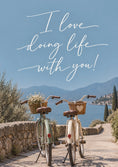 Load image into Gallery viewer, Valentine's day - Personalised Card — with punch holes

