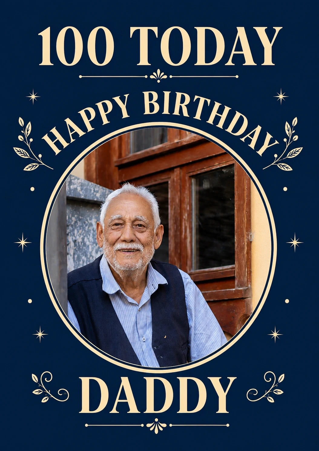 Birthdays - Personalised Card — with punch holes