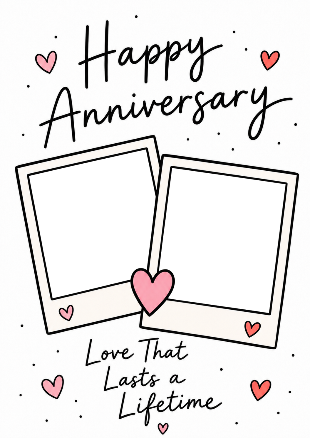 Love That Lasts a Lifetime Photo Upload Anniversary Card