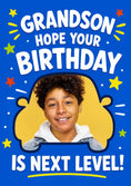 Load image into Gallery viewer, Next Level Grandson Photo Upload Birthday Card for Him
