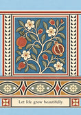 Load image into Gallery viewer, Pomegranate Botanical Tree of Life Graduation Card
