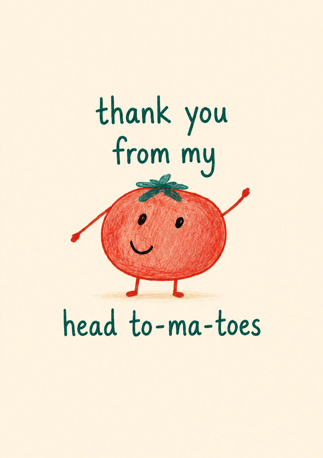 Thank You - Personalised Card — with punch holes