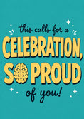 Load image into Gallery viewer, Brain Illustration So Proud of You Congratulations Card
