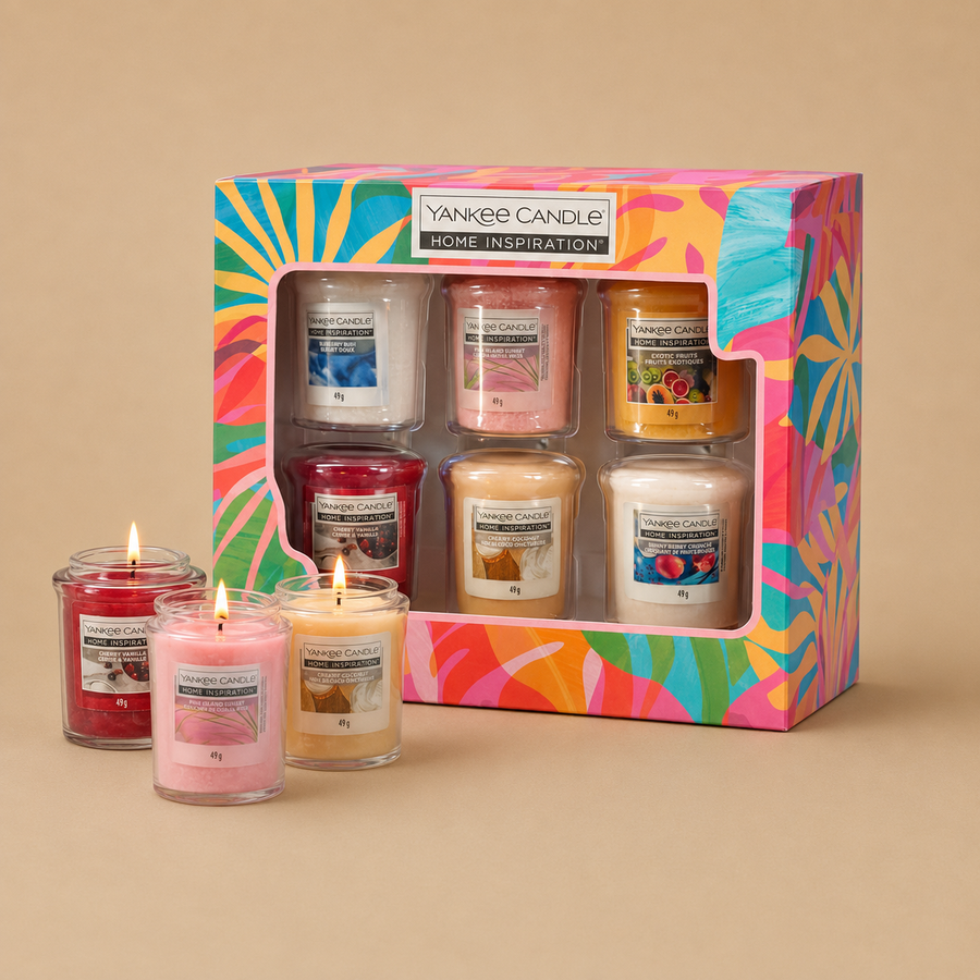 Yankee Candle Gift Set 6 x 49g Votive Scented Candles - Mixed