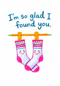 Load image into Gallery viewer, Funny Matching Socks Pair Friendship Card
