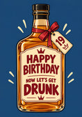 Load image into Gallery viewer, Funny Whisky Bottle Let's Get Drunk 19th Birthday Card
