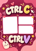 Load image into Gallery viewer, Funny Ctrl C Ctrl V Split Photo Upload Birthday Card
