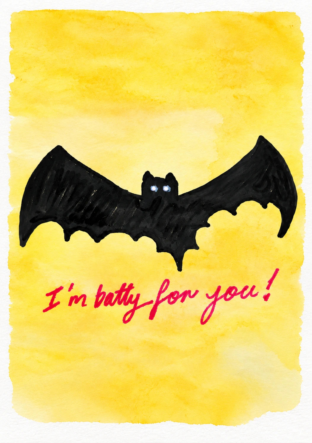 Funny Batty For You Halloween Card