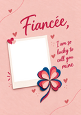 Load image into Gallery viewer, Lucky Four-Leaf Clover Photo Upload Anniversary Card for Her

