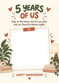 Load image into Gallery viewer, Keys to the House Cosy Home Photo Upload Anniversary Card for Him
