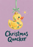 Load image into Gallery viewer, Funny Rubber Duck Bauble Christmas Card for Nephew

