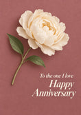 Load image into Gallery viewer, White Peony Floral 50th Anniversary Card for Husband
