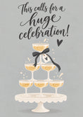 Load image into Gallery viewer, Champagne Tower Huge Celebration Wedding Card

