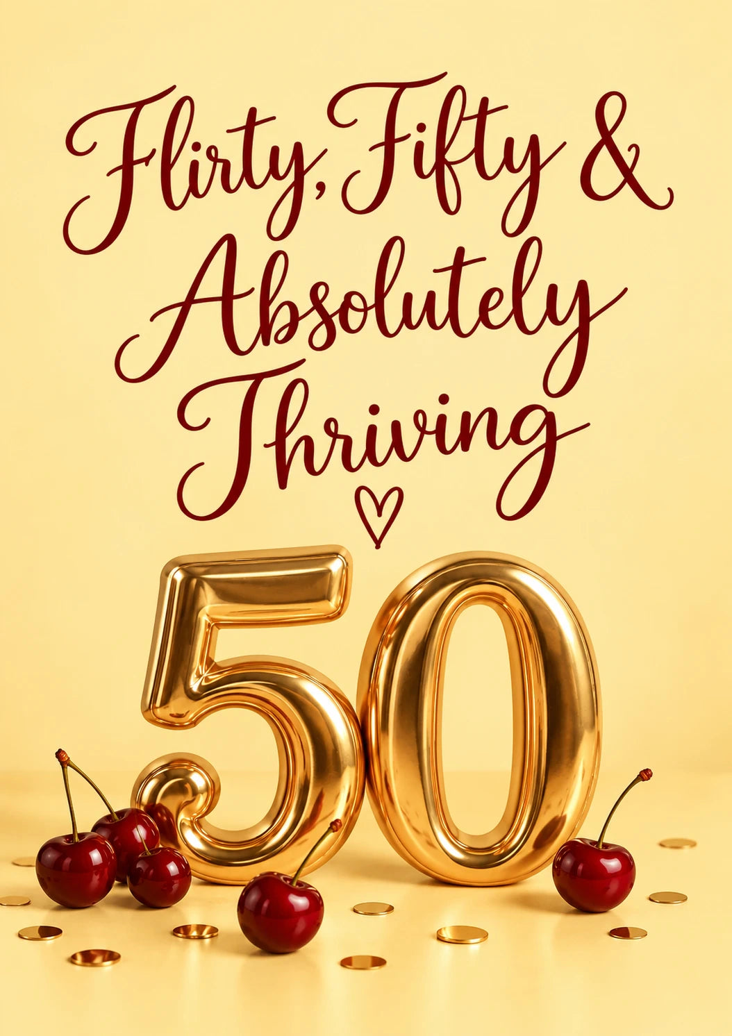Funny Flirty Fifty Thriving 50th Birthday Card for Her