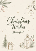 Load image into Gallery viewer, Christmas Wishes From Afar Illustrated Christmas Card
