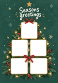 Load image into Gallery viewer, Festive Tree 5 Photo Upload Christmas Card for Parents
